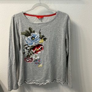 Floral Embroidered Joules Sweatshirt